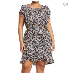 Max Studio Floral Midi Dress